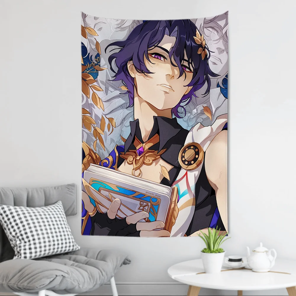 Dr.ratio Animated Game Honkai Star Rail Tapestry Room Decor Wall Cloth Party Hanging Background Room Decor Baby Room