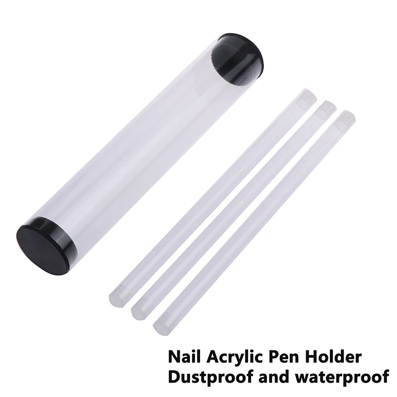 Acrylic Clear Storage Tube Rotating Pen Holders Plastic Pen Case Gift Pen Packaging Box Lightweight Cylindrical Tube Containers