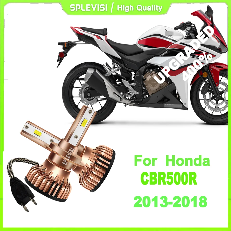 

H7 LED 150W White Motorcycle Headlight Bulbs - Use Military Grade Aluminum Housing For Honda CBR500R 2013 2014 2015 2016-2018