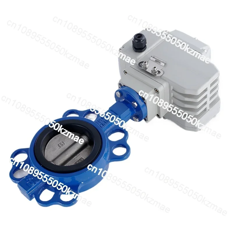 Electric Flanged Butterfly Valve D971X-16 Clamp Soft Seal Water Valve Actuator Valve DN50 65 80 200