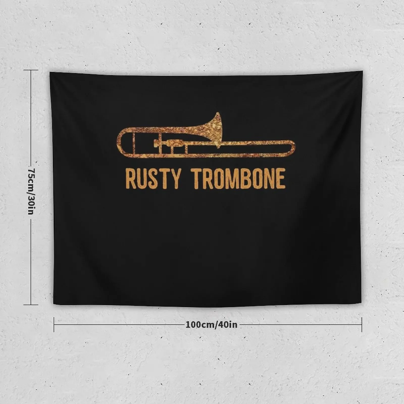 Rusty Trombone Tapestry Home Decoration Wall Hanging Wall Tapestry