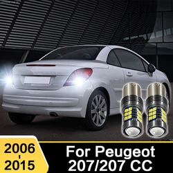 2Pcs For Peugeot 207 CC 2006 2007 2008 2009 2010 2011 2012 2013 2014 2015 LED Car Reverse Light Canbus Lamp Bulbs Accessories