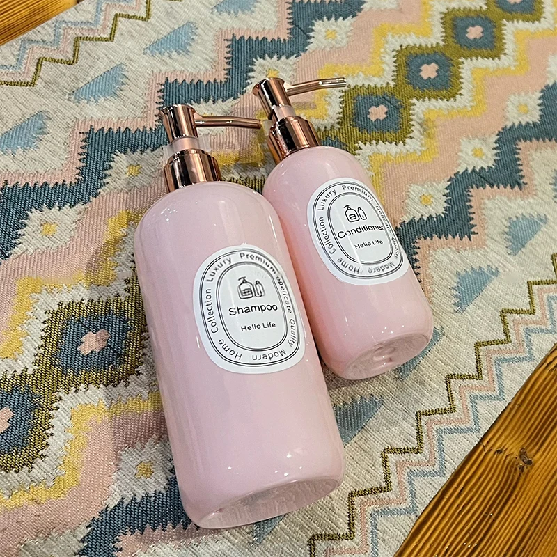 250/500 مللي حاوية توزيع الصابون إعادة الملء فارغة السائل المطهر اليد شامبو استحمام جل زجاجات مضخة الحمام المطبخ #3