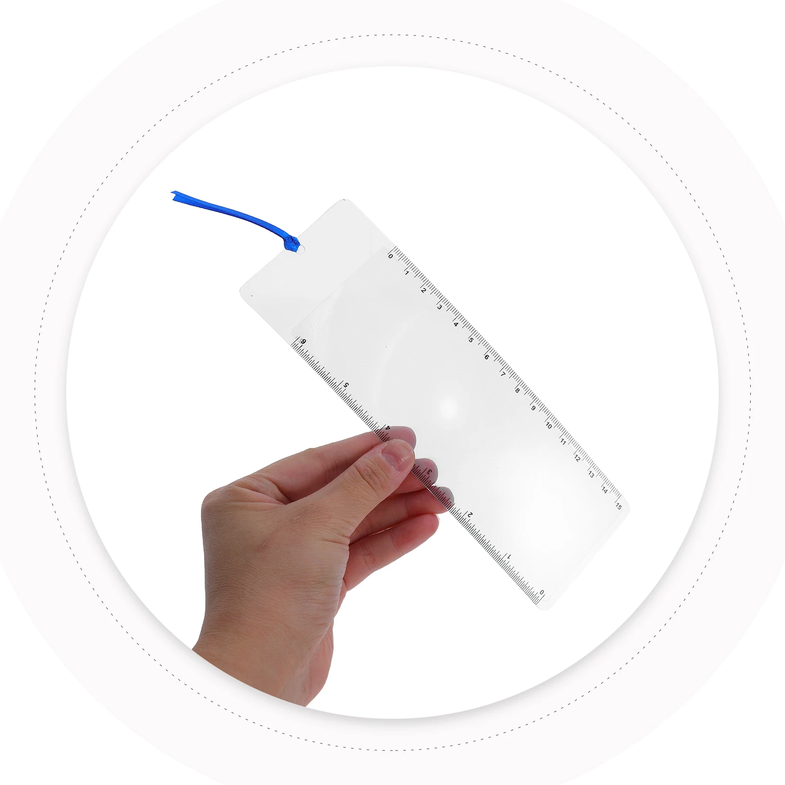 

4pcs Bookmark Magnifier for Reading Books 3X Magnifying Lens with 6inch Ruler Magnification Sheet Reading Aid for Seniors Low