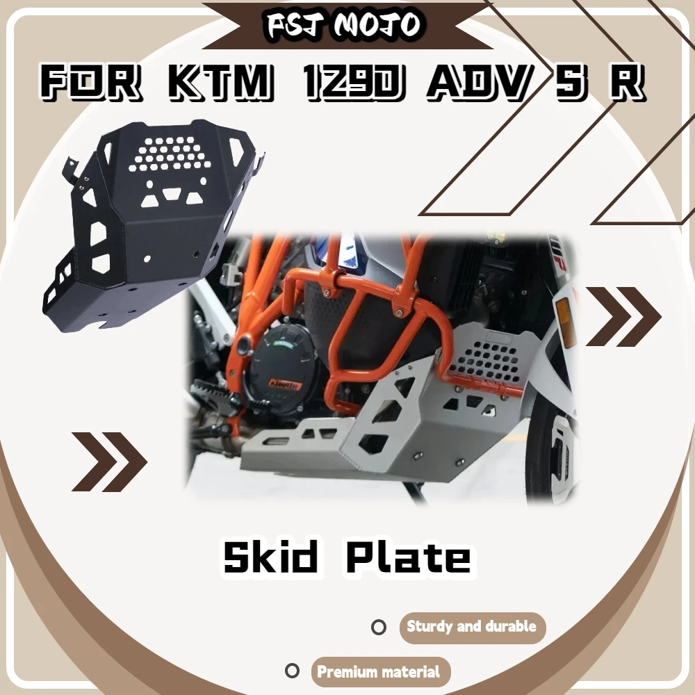 For KTM 1290 ADV S R Motorcycle Off-Road Aluminum Engine Guard Wear Resistant Anti-Collision Hollow Cutout Chassis Shield Kit