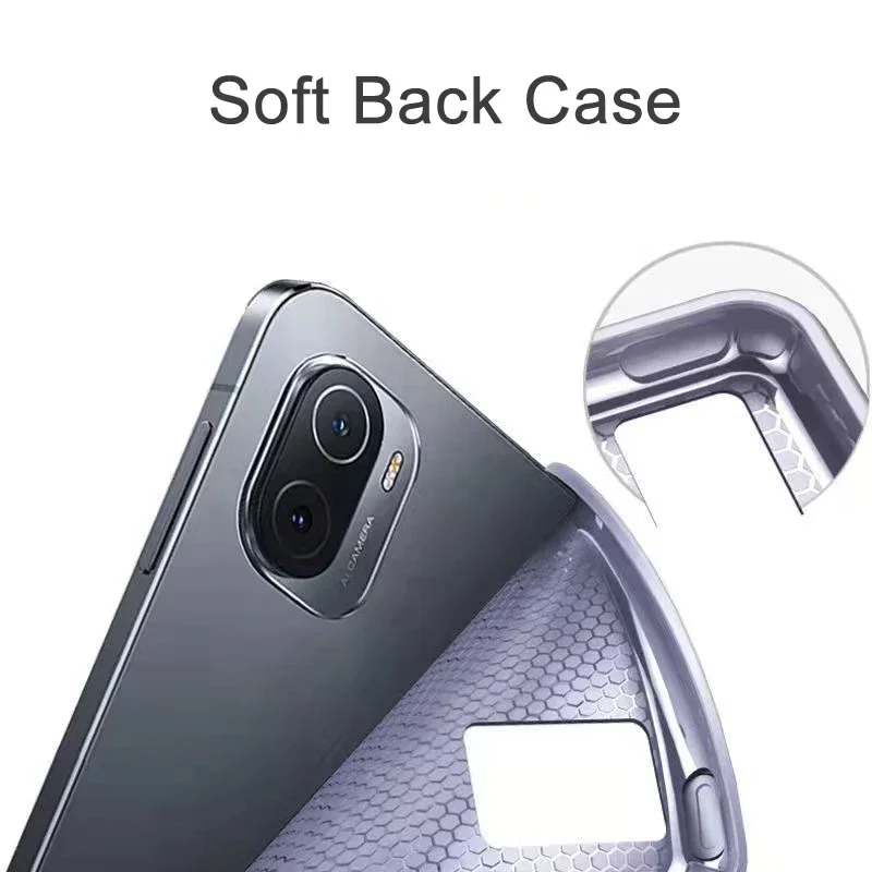 Soft Silicone Tablet Case For Xiaomi MI Pad Case 8 7 6 5 6S 7S Pro 12.4 Ultra Redmi K Pad 2 SE 8.7 11 12.1 inch Case Stand Cover view 5