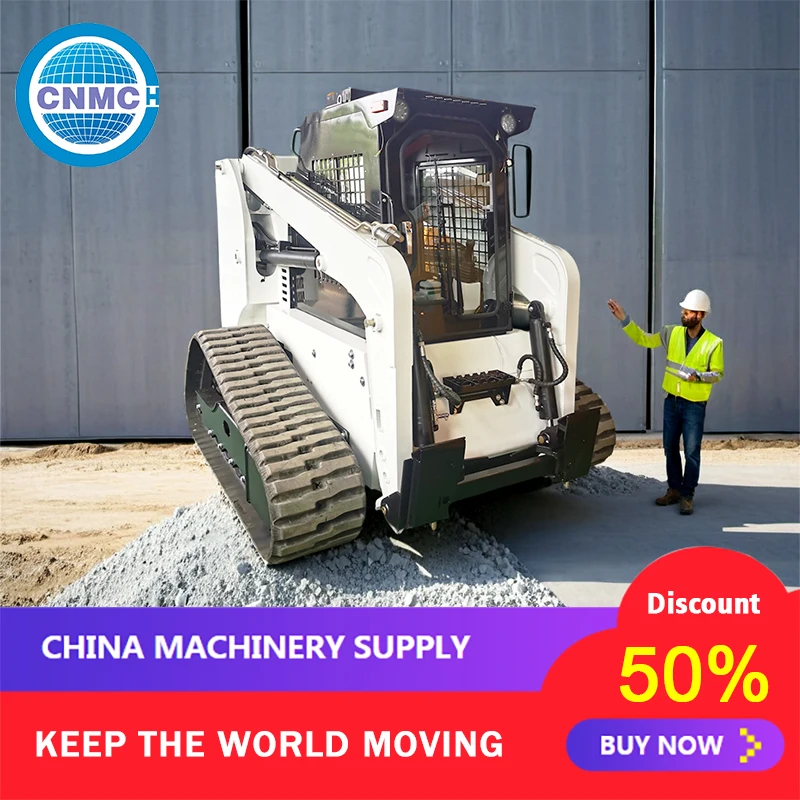 Track Loader 5 Tons Skid Steer Loader With Tracks and Cab Road and Construction High-performance Compact CE EPA Certified