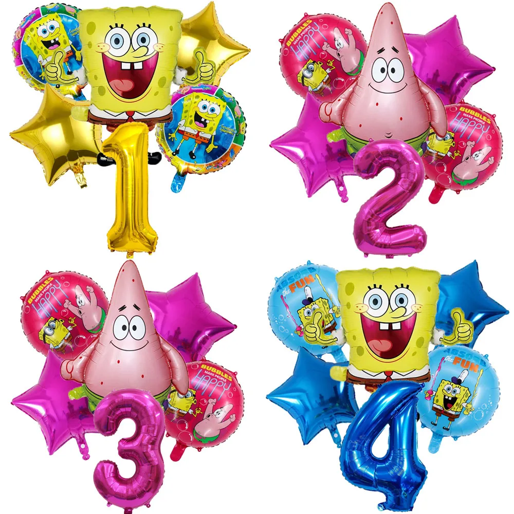 6Pcs Spongebob Patr…