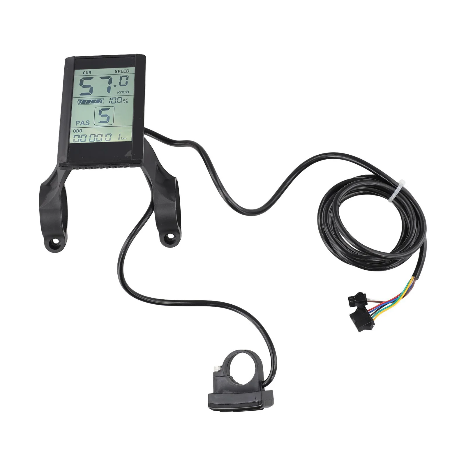 

LCD S830 LCD Display Electric Scooter Meter with 5Pin24V36V48V Connector New Material Responsive No 2 Communication Protocol