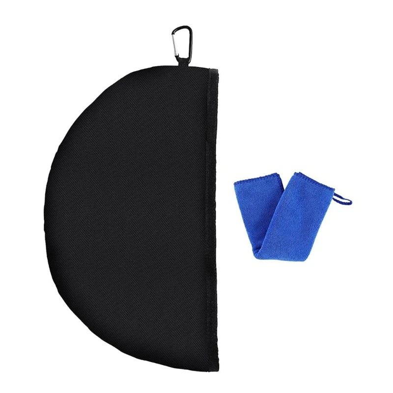 Flying Disc Cleaning Tool Disc Golf Cleaning Towel Case with Microfiber Cloth