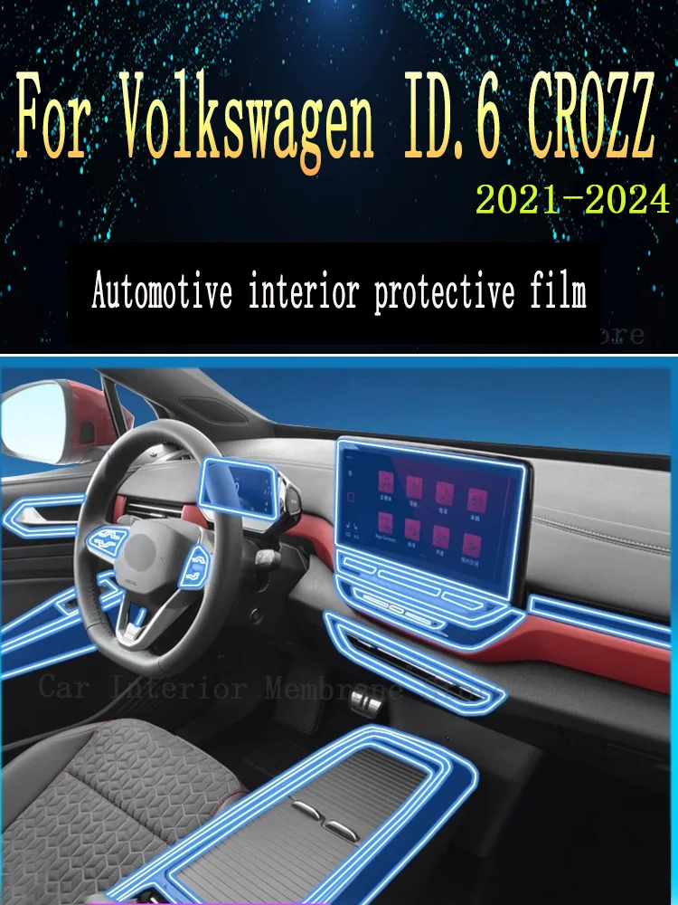 

For Volkswagen ID.6CROZZ 2021-2024 ID6 Gearbox Panel Navigation Automotive Interior Screen Protective Film TPU Anti-Scratch