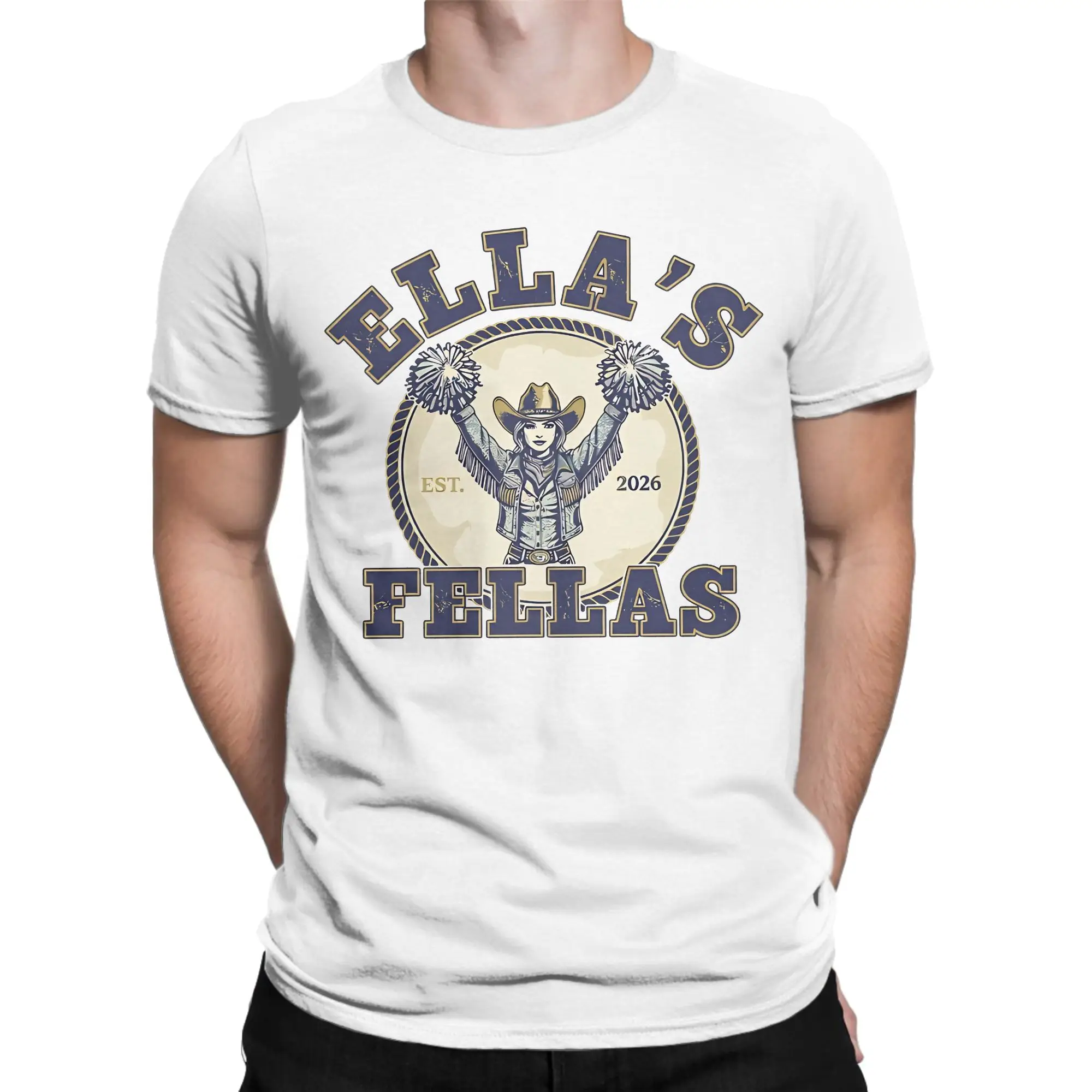 Men Women's Member of the Ellas Fella Club T Shirts  100% Cotton Clothing Cool Short Sleeve Round Neck Tees Gift Idea T-Shirt