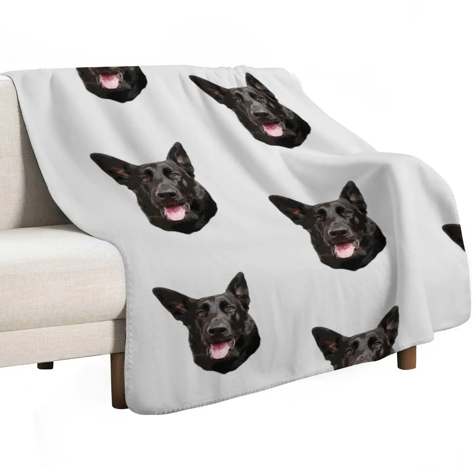 Black German Shepherd Dog - Stunning! Throw Blanket For Baby Thermals For Travel Hairys Beautifuls Luxury St Shaggy Blankets