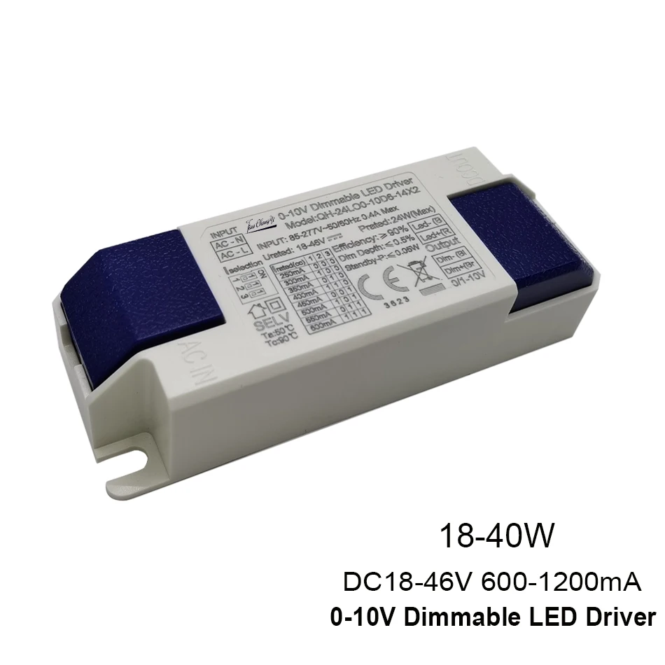 

0-10V Dimmable LED Driver 18W 24W 28W 30W 35W 40W Lighting Transformers 300mA 600mA 700mA 800mA 900mA 1000mA 1200mA Power Supply