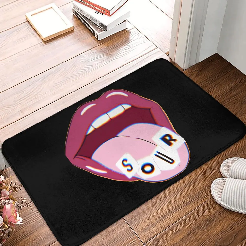 Nuevo Felpudo Olivia Rodrigo SOUR, alfombrilla para el suelo, alfombrilla absorbente súper suave para puerta de baño, alfombrilla para puerta de entrada