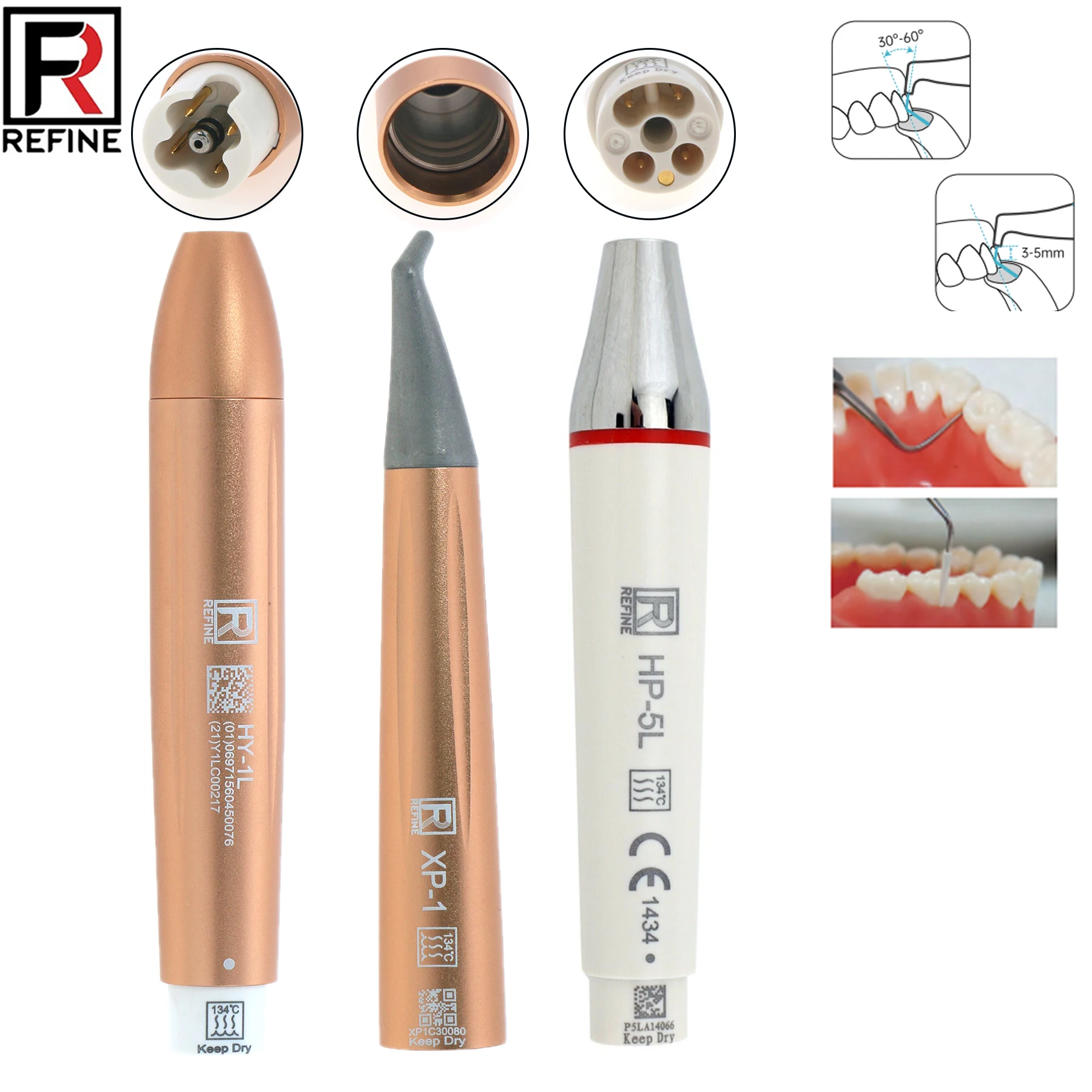 

Dental Refine AIR FLOW PIEZON LED Handpiece For EMS AIR-FLOW ONE PROPHYLAXIS MASTER HP-5L XP-1HY-1L