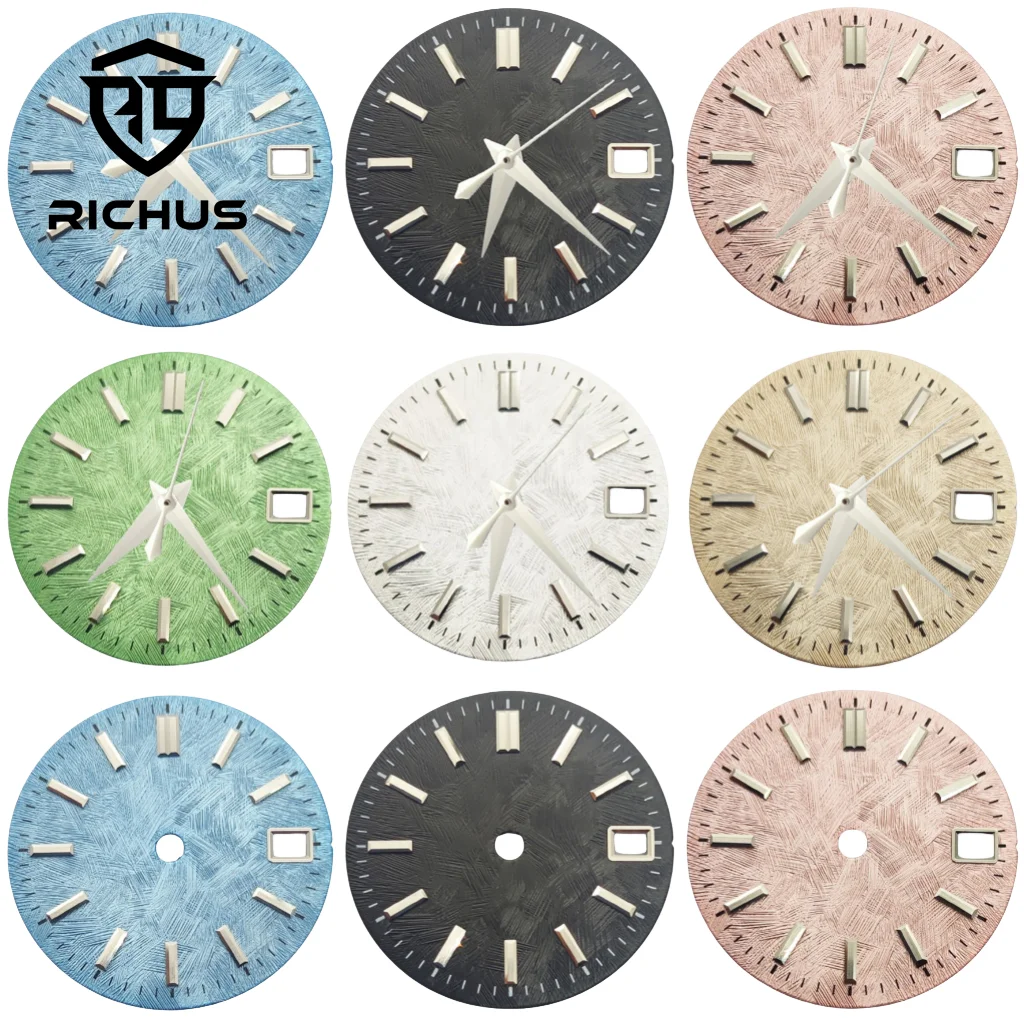 

Циферблат RICHUS NH35 28,5 мм, циферблат часов со стрелками, подходит для часов NH34 NH35 NH36, аксессуары для часов с механизмом
