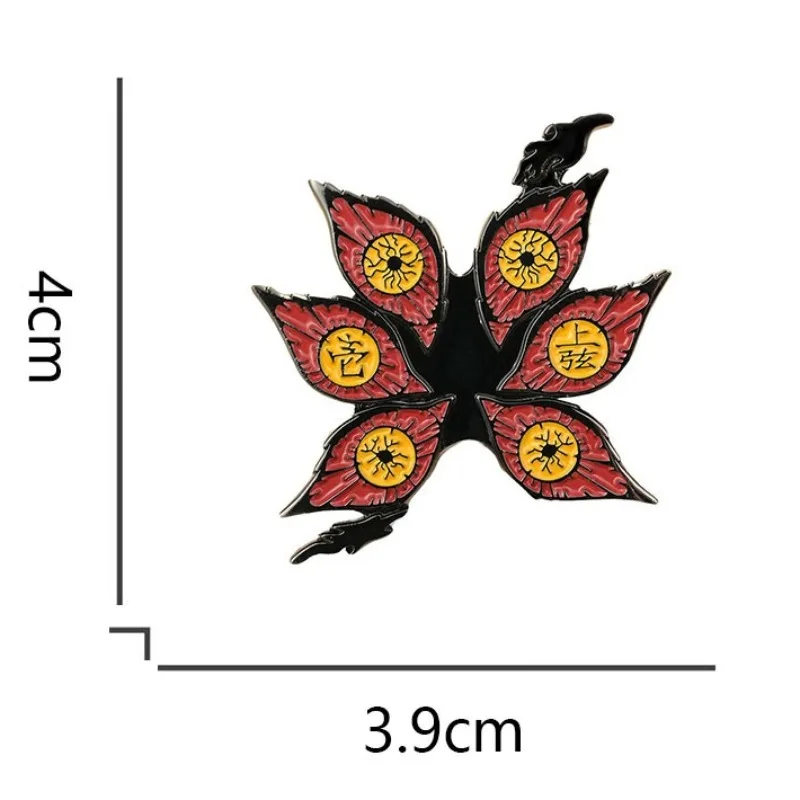 

Эмалевый значок «Глаза Кокушибо» из аниме «Клинок, рассекающий демонов» (Kimetsu No Yaiba), 4 см, аксессуар для косплееров, подарок
