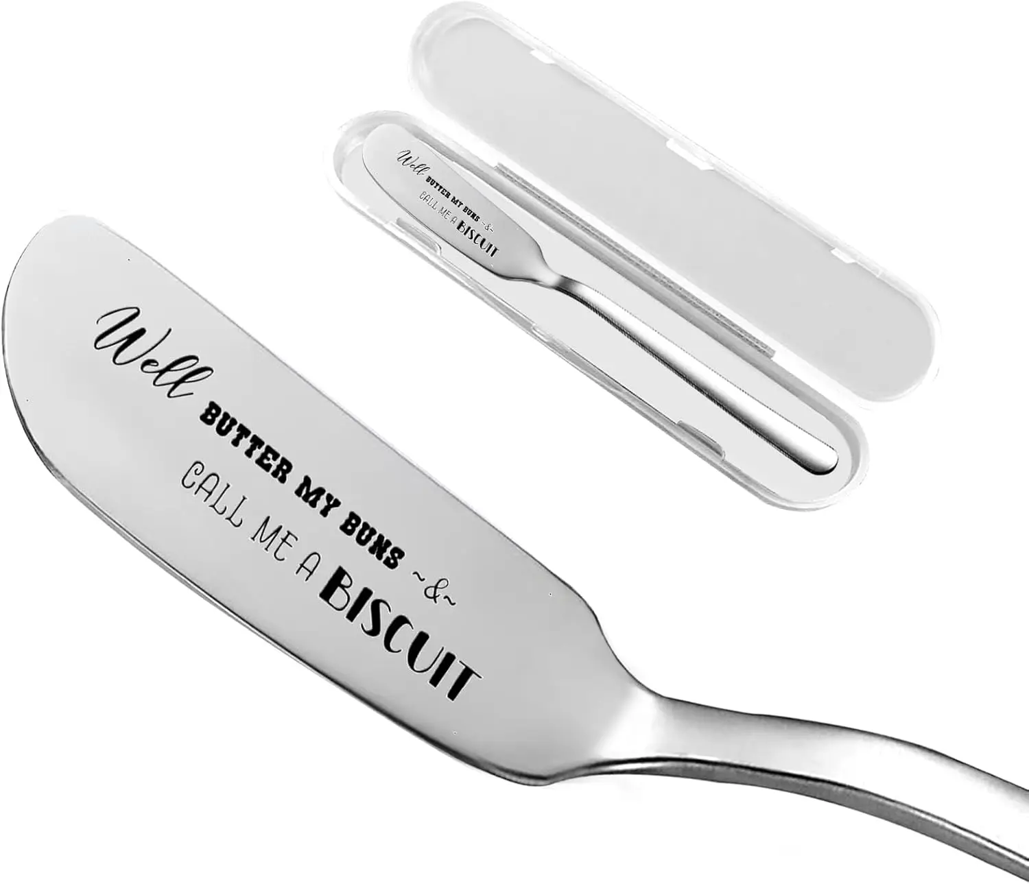 

Well Butter My Buns And Call Me A Biscuit Funny Butter Knife, Personalized Engraved Peanut Butter Spreader Cheese Knives, Novelt