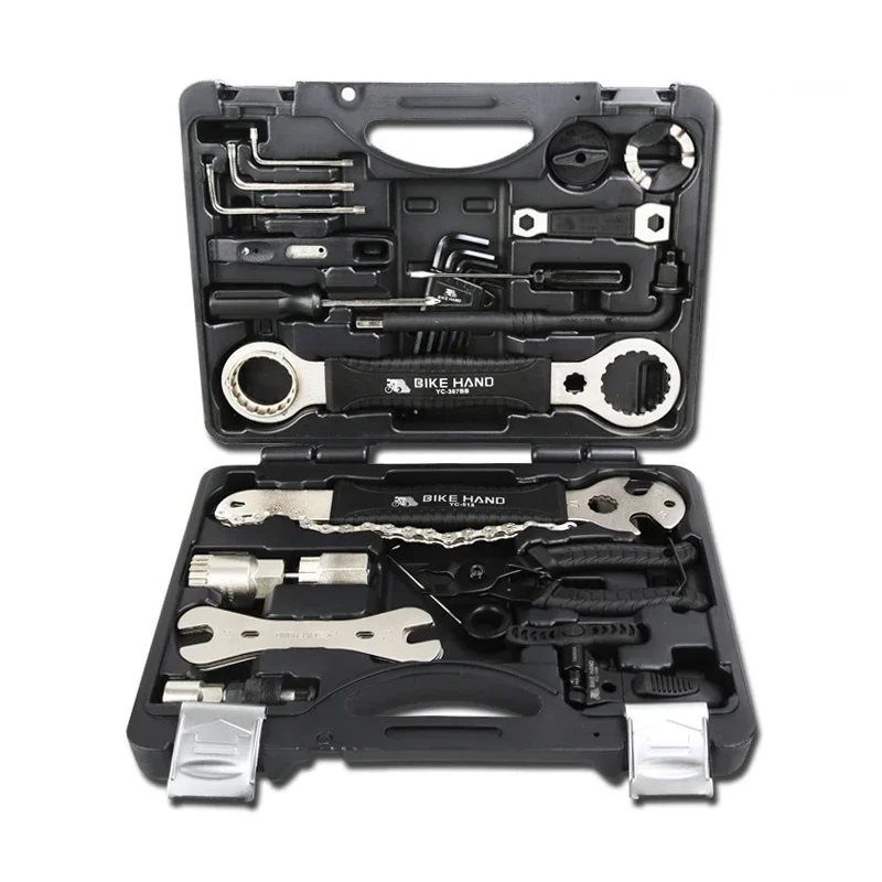 YC-721 Bicycle Repair Tools Kit Box Set Multi MTB Tire Chain Repair Tools Spoke Wrench Kit Hex Screwdriver Bike Tools