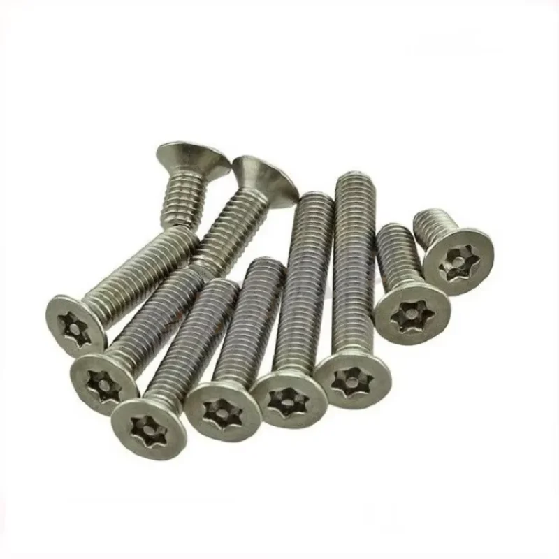 

NSTWO M4x6mm-50mm flat head hexgonal countersunk head six stars plum anti-theft mechanical screws