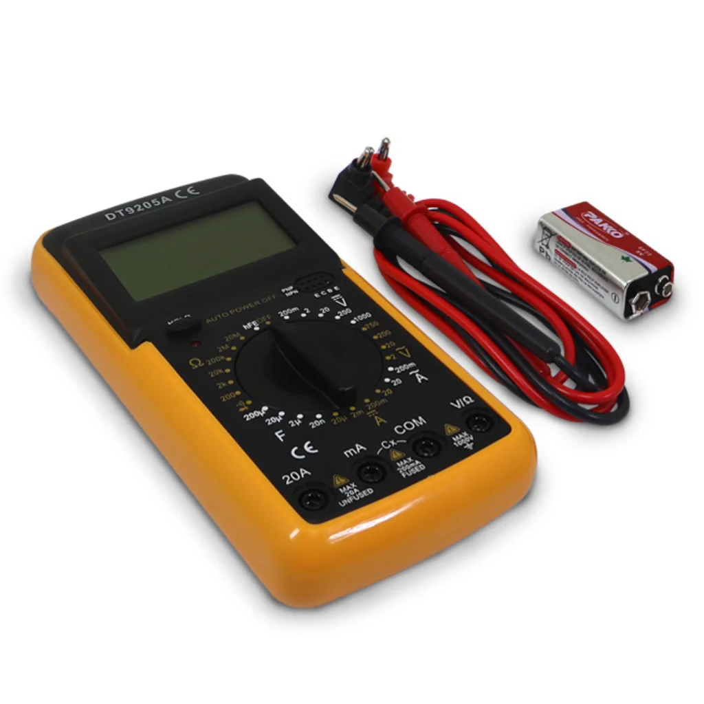 Digital Multimeter with Capacimeter and Poides | DT9205A