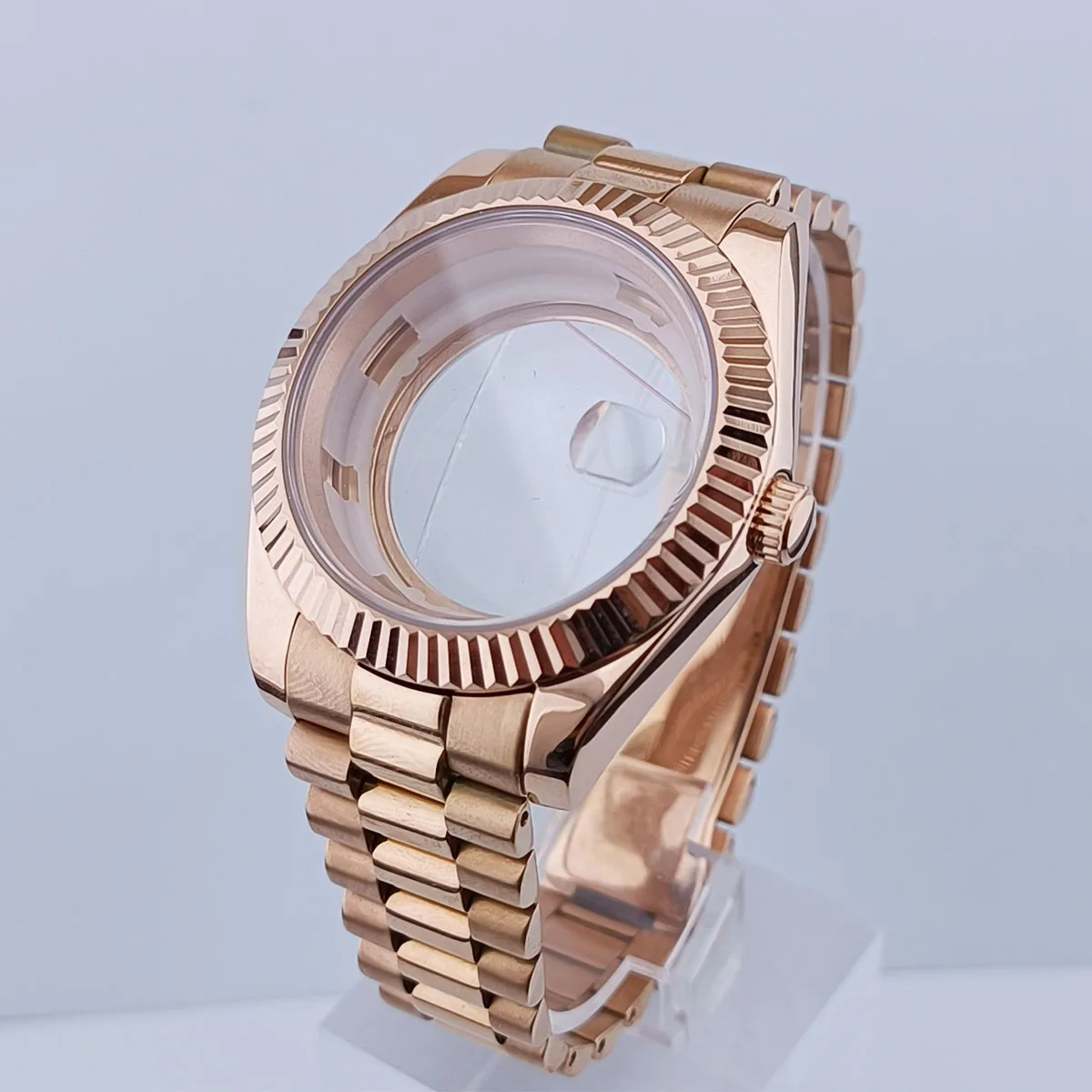 

40mm case silver/gold/rose gold case suitable for Miyota8285 movement watch case accessories stainless steel strap case