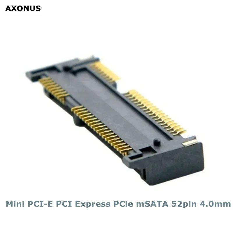 Mini PCI-E PCI Express PCie mSATA 52pin 4.0mm Height Socket Female Socket Connector Adapter Onboard SMT for SSD Best Price