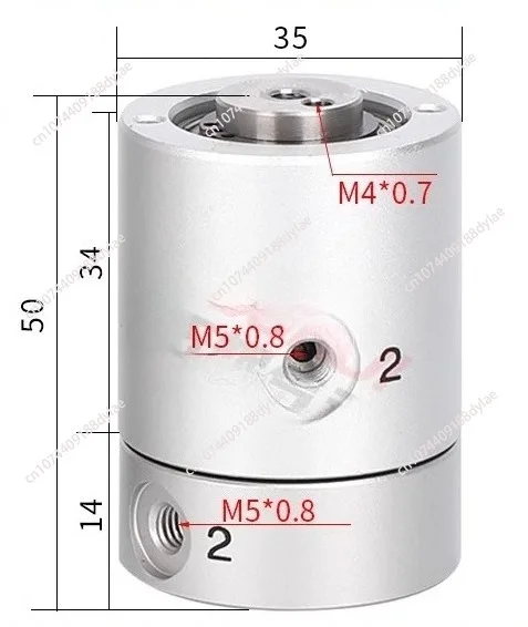 

360 ° Swivel Coupling MQR Series (MQR2/4/8/12/16-M5) | SMC Multi-position Pneumatic Slip Ring