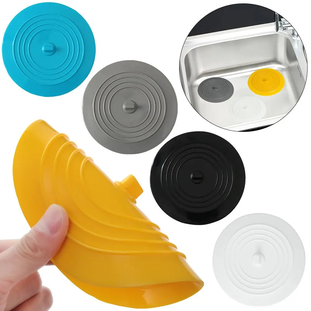 15cm Silicone Useful Round Bathroom Supplies Washroom Kitchen Sewer Drain Cover Bathtub Stopper Water Sink Plug