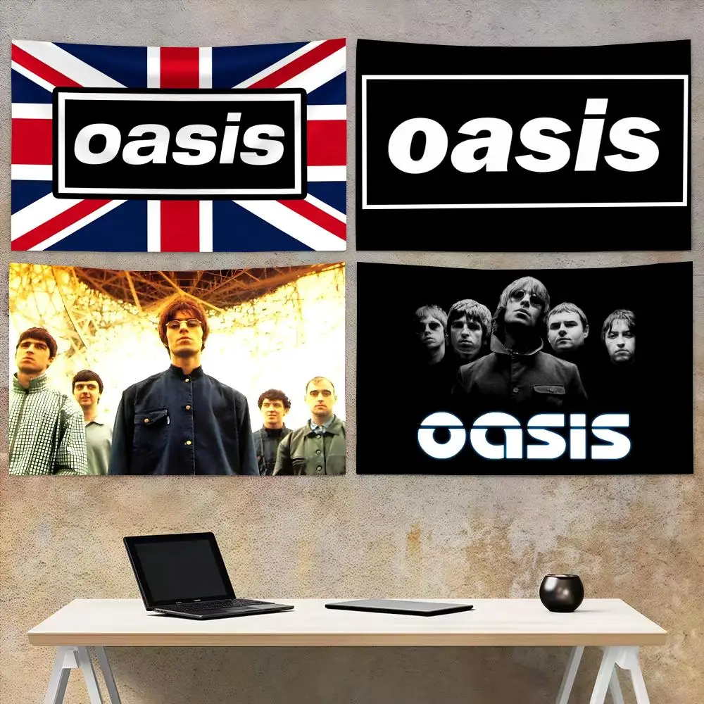 Famous Rock Band O-Oasis Tapestry Microfiber Tapestry Wall Hanging Decor for Bedroom Living Room Home Outdoor Festival