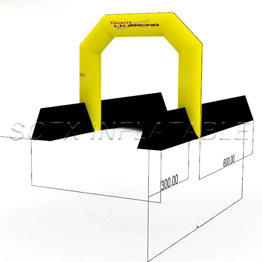 

Надувная арка для бега с логотипом, напечатанная на нем, высококачественные надувные ворота/финишная линия/пусковая линия для улицы