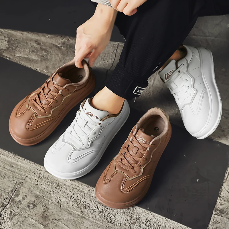 

Outdoor Barefoot Shoes for Men Minimalist Comfortable Zero Soles Wide Toe Walking Shoes Platform Casual Sneakers Board Footwear