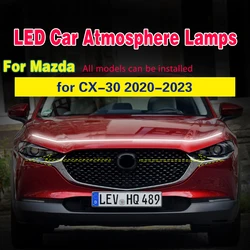 LED Daytime Running Light For Mazda CX-30 2020-2023 Scan Starting Waterproof Car DRL 12V Fog Lamp Decoration Atmosphere Lamp 12V