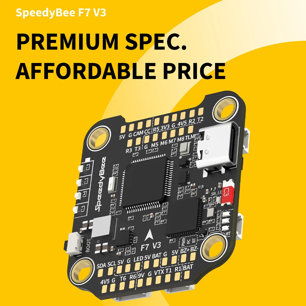 SpeedyBee F7 V3 Flight Stack 3-6S Lipo F7 V3 Flight Controller & BL32 50A ESC 30,5x30,5mm 500MB Flash voor RC FPV Freestyle Drone