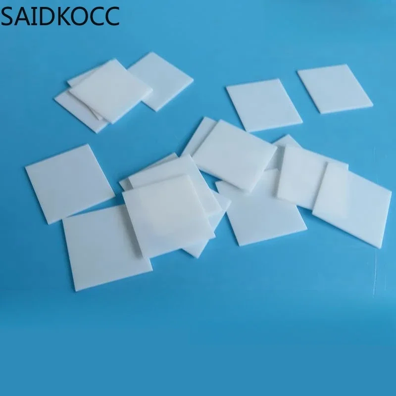 Customized square zirconia ceramic sheets 20x20/22x43/25x50mm non porous high toughness ceramics