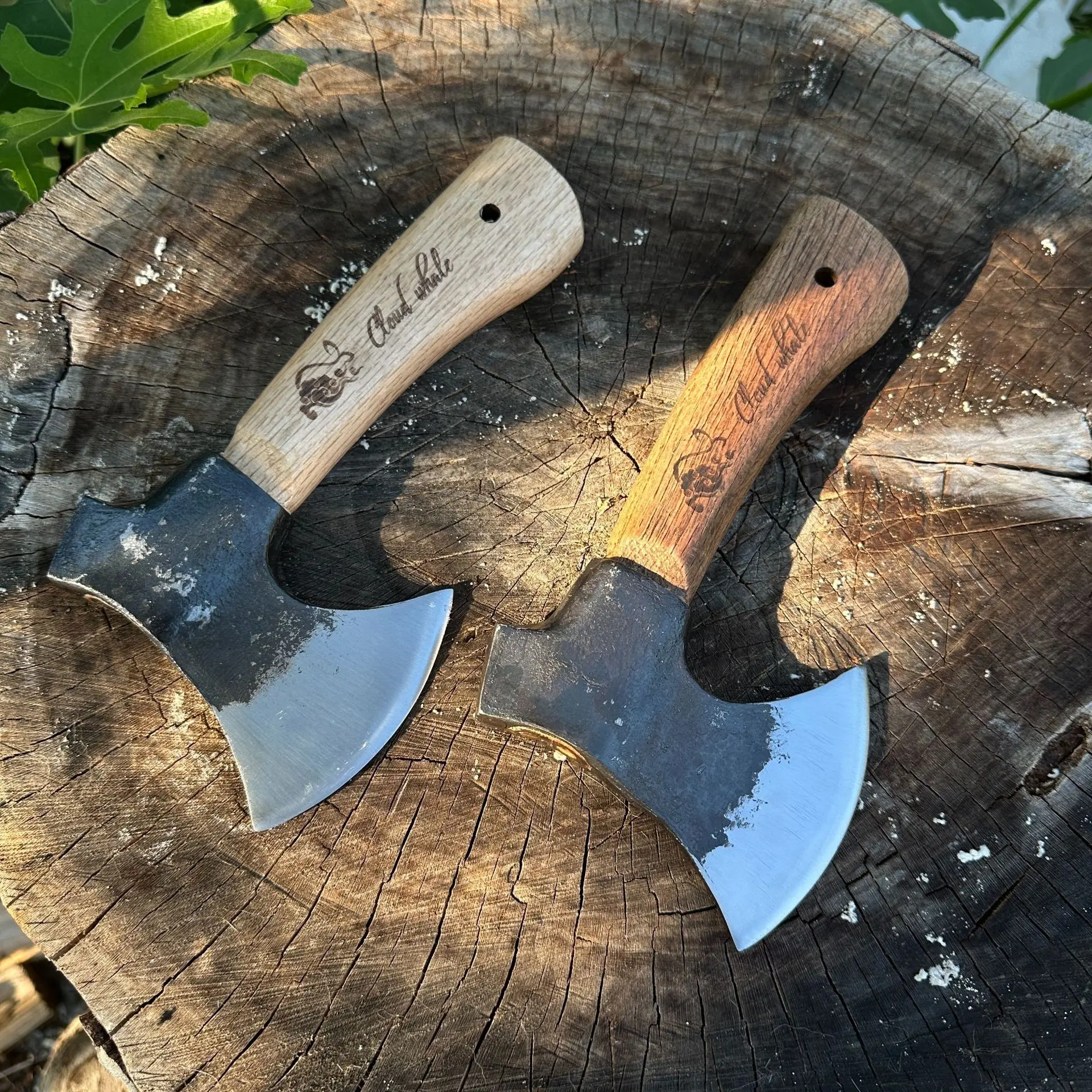 New Multi-functional Small Cyclone Forged Durable Firewood Splitting Camping Portable Forged Track Woodworking Axe Tool - view 3
