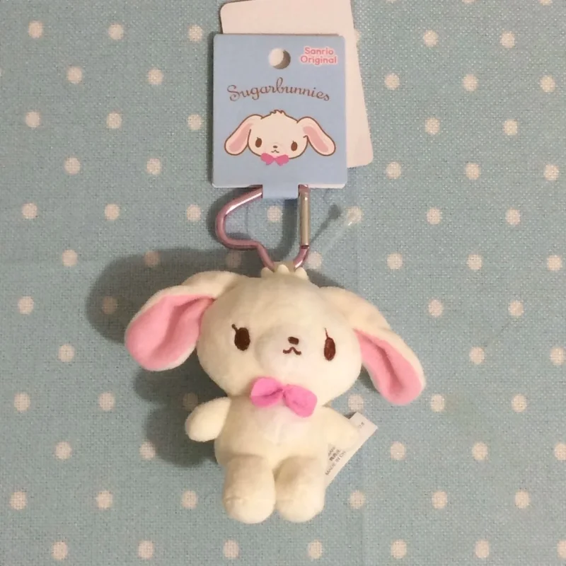 10CM Sugarbunnies Plush toys Keychains kawaii cartoon Shirousa Kurousa Chocolat Caramel Stuffed Animals bunny Backpack Charm