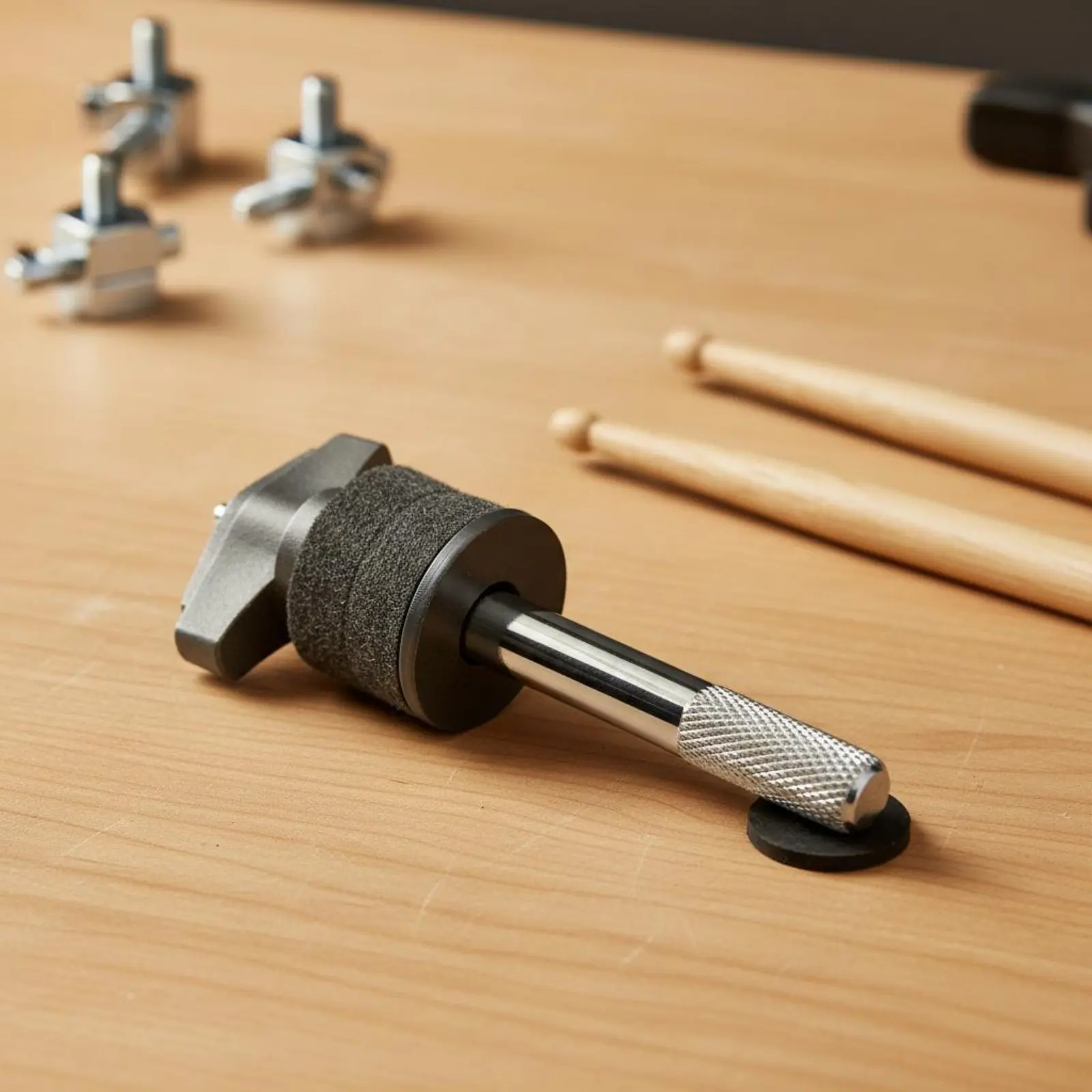Cymbal Stacker Rod Adjustable Length Cymbal Holder Stem Hi-Hat Extension Rod Easy to Install Drum Mount Clamp