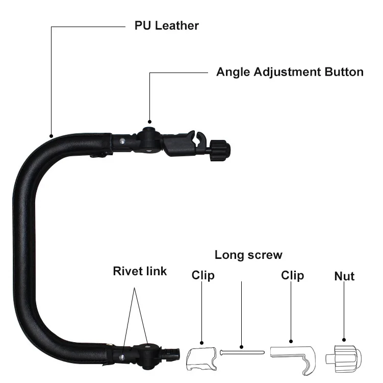 Description Picture 4 of itemUniversal Baby Stroller Armrest Buggy Accessories Pram Bumper Bar Infant Jogger Cart Handlebar for Yoyo Bugaboo Bee Cybex Eezy S