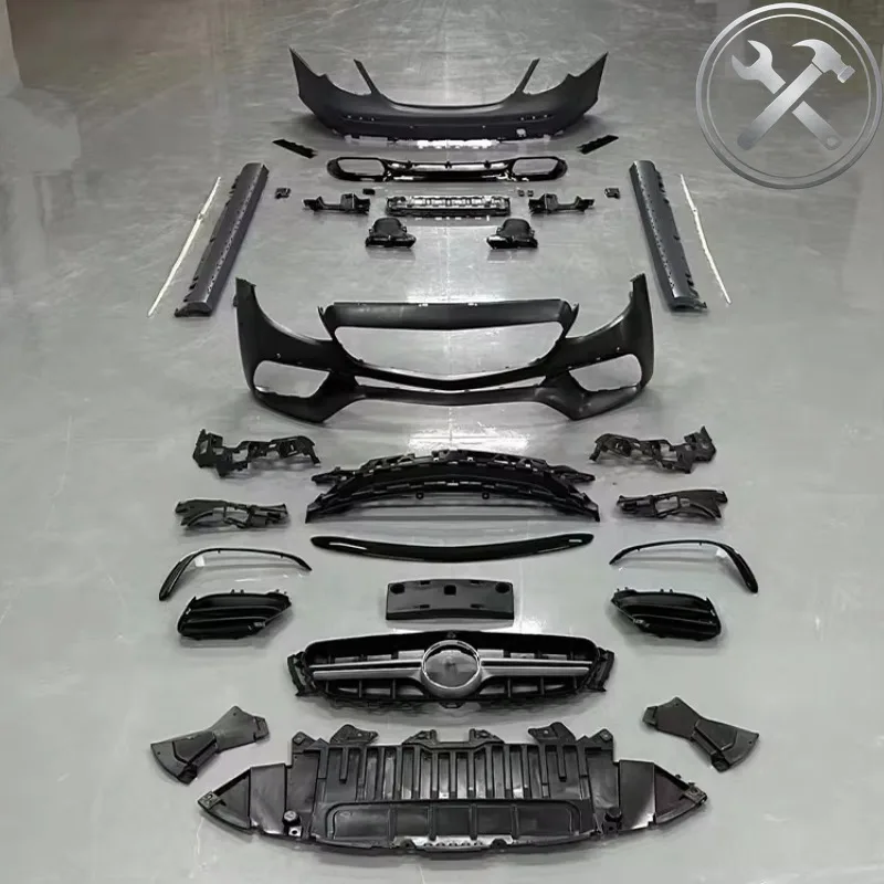 

High End Sport Look Full E63 Body Kit Front Rear Bumper Grille Side Skirt Exterior Mod Parts For E Class W213 Pre Facelift 201