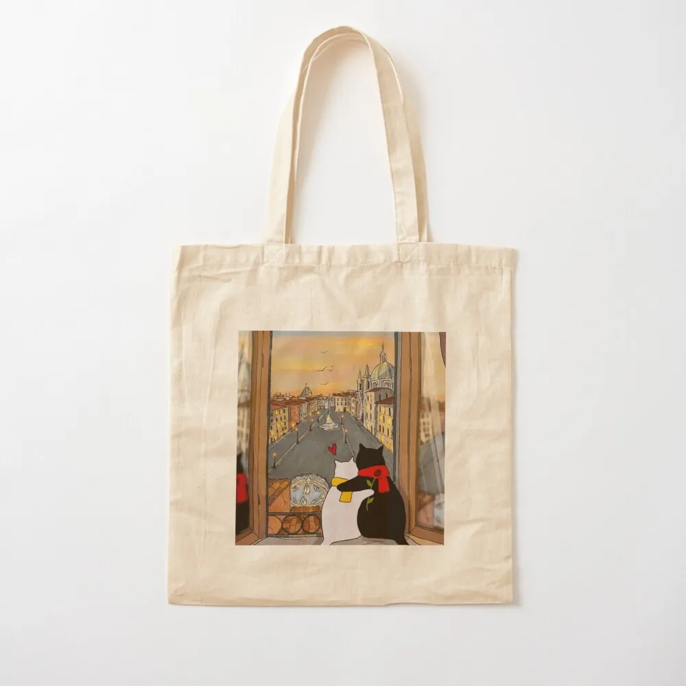 

Romantic Stanis at the Window Tote Bag Women's shopper custom bags Portable shopping bag hand bag ladies Canvas Tote