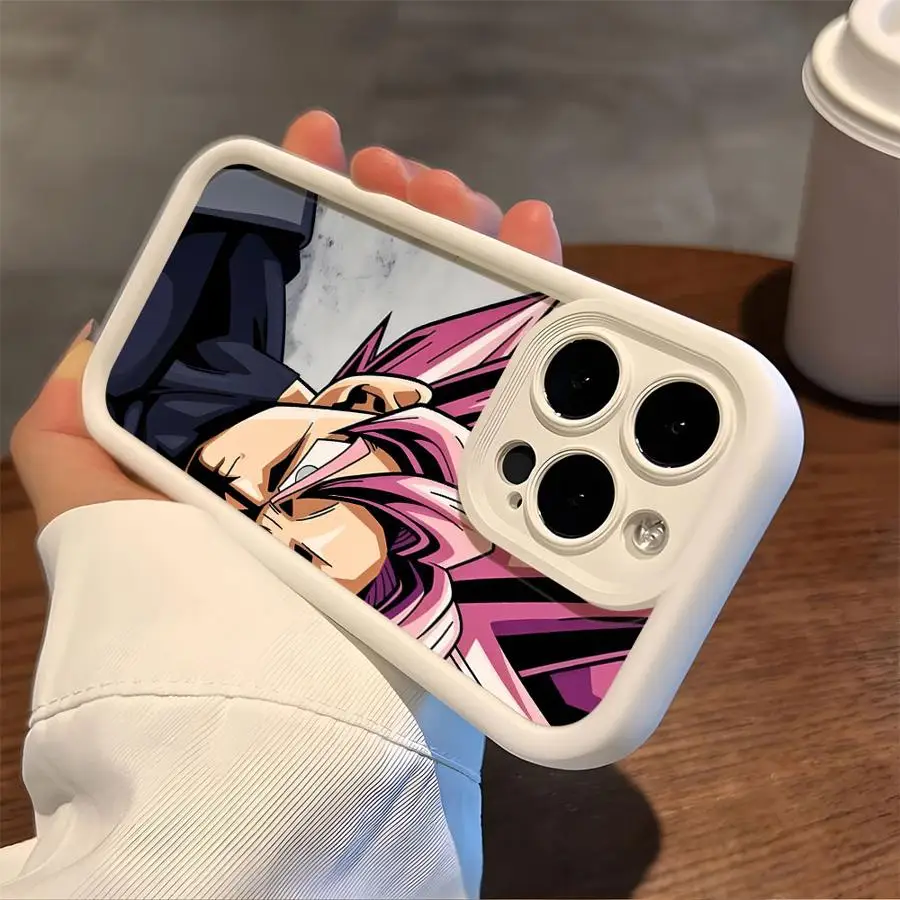 Soft Shell Case for iPhone 17 Air XR 15 16 14 Plus 16e XS Max 13 12 11 Pro Max Dragon Ball Goku Cool