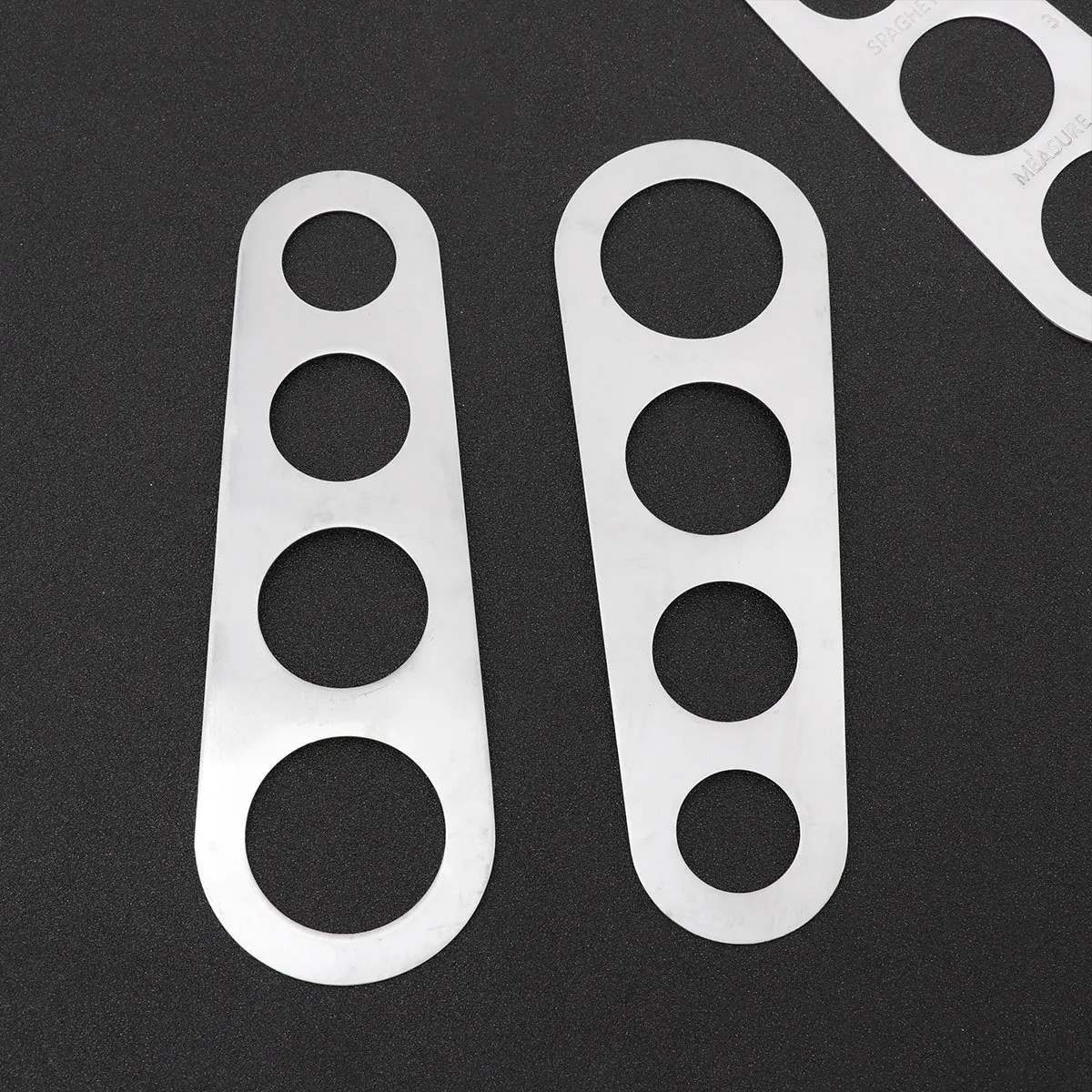 

3Pcs Spaghetti Measurer Rust Resistant Stainless Steel Noodle Tool Precise Measurement Holes Compact Easy Use