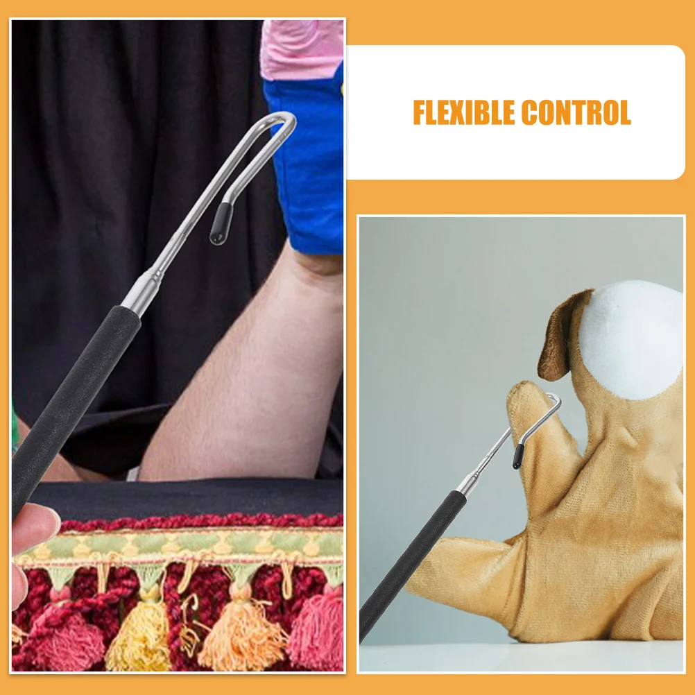 Hastes de manipulação de fantoche de meio corpo, 3 peças, varas flexíveis de controle de fantoche de mão para posicionamento de movimento de braço em performances