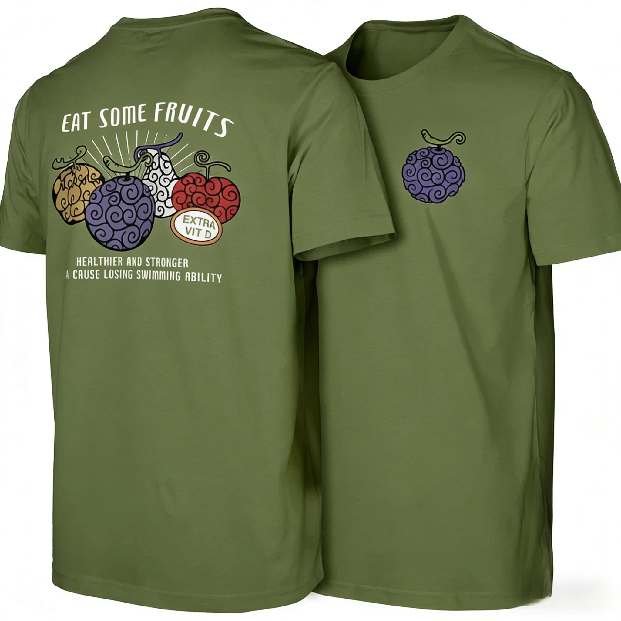 المتضخم خمر قطعة واحدة الشيطان الفاكهة الرجال والنساء 2026 جديد أنيمي مزدوجة الوجهين مطبوعة الأسرة الأمريكية قصيرة الأكمام تي شيرت #4