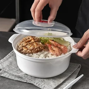 Horno de microondas caja especial de olla calentada arroz arroz caliente bollos al vapor de fideos tazón para cocción de cocina para alimentos 12 Best Microondave Bowl de ventas - №10