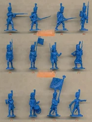 Miniature model 1/72 The French Old Guard's Nappoleonic Wars soldiers set