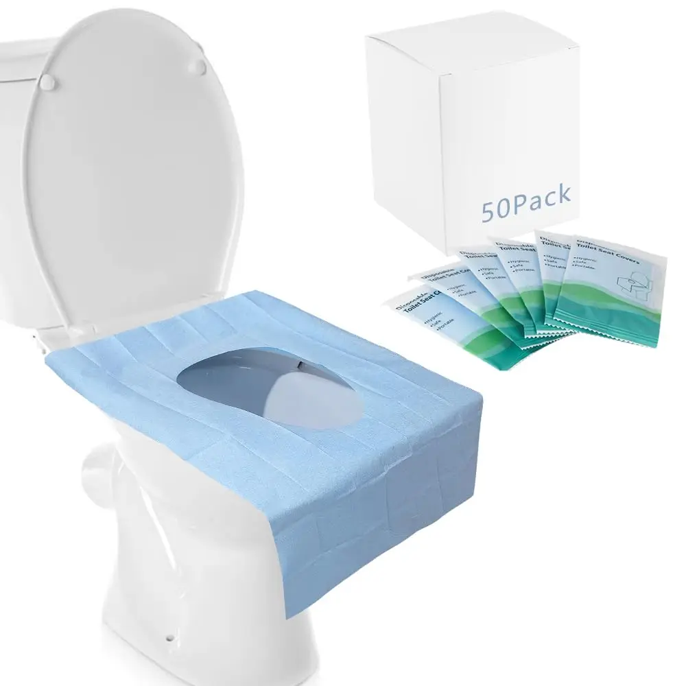 

Disposable Toilet Seat Covers, 50 Pack XL Waterproof for Adults Kids Travel Potty Training Public Restrooms Airplane