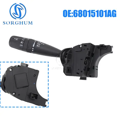 SORGHUM Car Multifunction Turn Signal Switch Indicator (With Automatic) For Chrysler Dodge Jeep 2013 2014 2015 2018 68015101AG